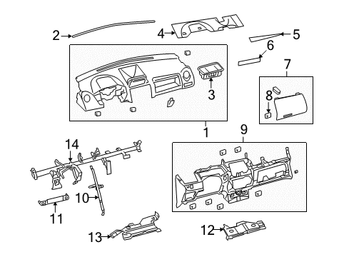 2008 Scion xD Panel Sub-Assembly, Inst Diagram for 55302-52081-B0