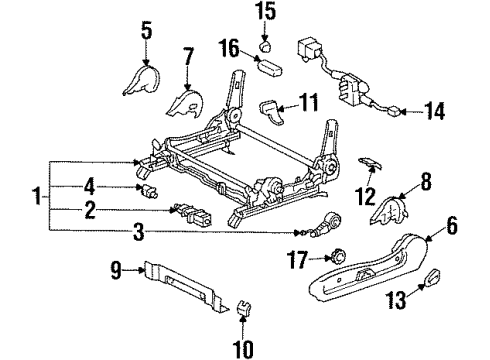 1993 Toyota Supra Tracks & Components Diagram 2 - Thumbnail