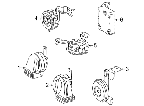 2022 Toyota Sienna CONTROLLER, VEHICLE Diagram for 86572-45020