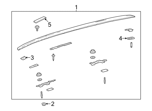 2022 Toyota RAV4 Luggage Carrier Diagram 4 - Thumbnail