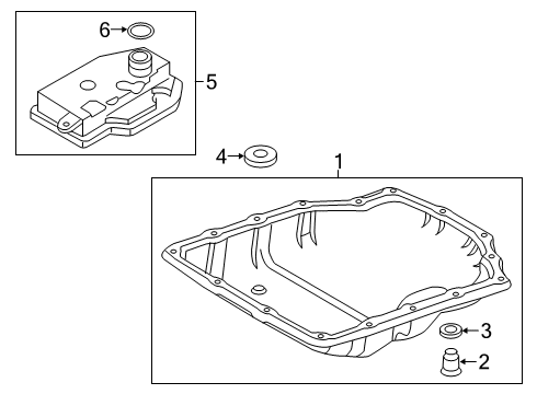 2020 Toyota Yaris Pan Sub-Assembly, TRANSA Diagram for 35106-WB002