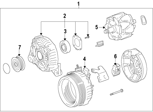 2006 Toyota Camry Stator Diagram for 27360-20270