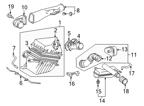 1998 Toyota 4Runner Air Intake Diagram