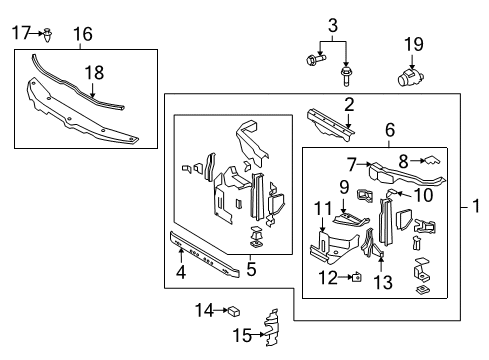 2011 Toyota Land Cruiser Radiator Support Diagram