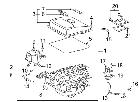 2002 Toyota Prius Screw, w/Washer Diagram for 90159-50225