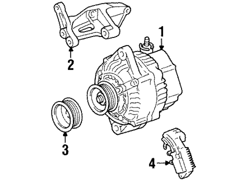 1997 Toyota T100 Alternator Diagram 2 - Thumbnail