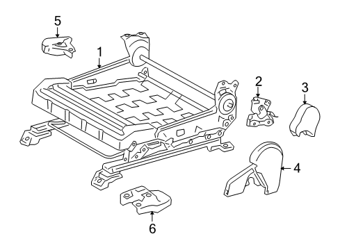 2005 Toyota Tacoma Tracks & Components Diagram 6 - Thumbnail