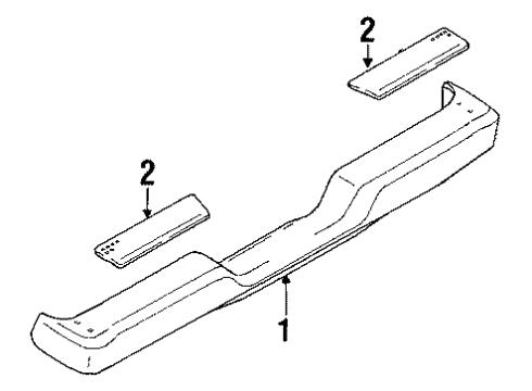 1995 Toyota Pickup Rear Bumper Diagram