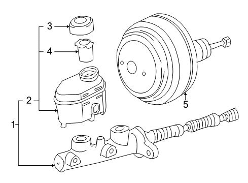 2004 Toyota Tundra Hydraulic System, Brakes Diagram 1 - Thumbnail