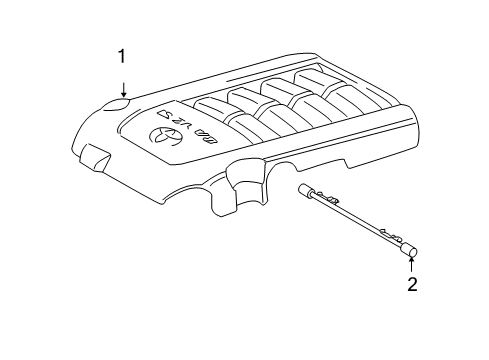 2011 Toyota Tundra Engine Appearance Cover Diagram 2 - Thumbnail