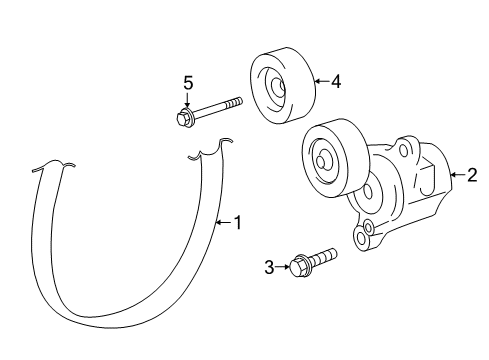 2019 Toyota Highlander Belts & Pulleys Diagram