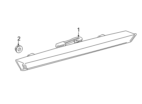 2021 Toyota Corolla High Mount Lamps Diagram