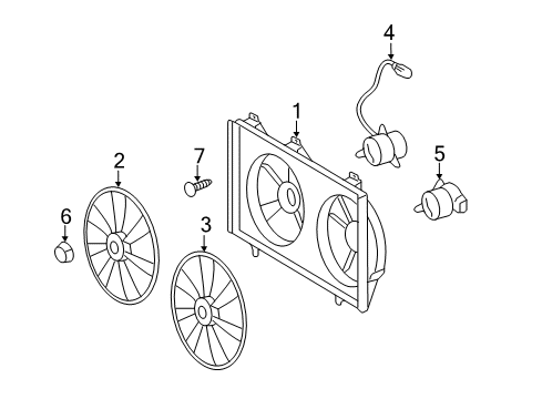 2014 Toyota Camry Cooling System, Radiator, Water Pump, Cooling Fan Diagram