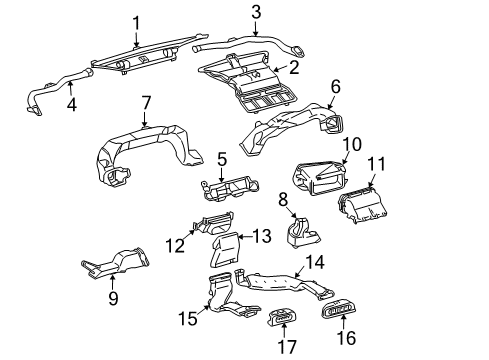 2010 Toyota Sienna Ducts Diagram