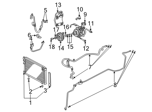 2005 Toyota Highlander Amplifier Assembly, AIRCONDITIONER Diagram for 88650-48131