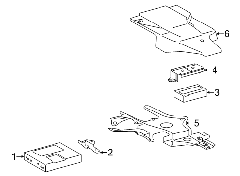 2014 Toyota Camry Communication System Components Diagram