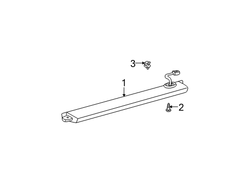 2003 Toyota Camry High Mount Lamps Diagram 2 - Thumbnail