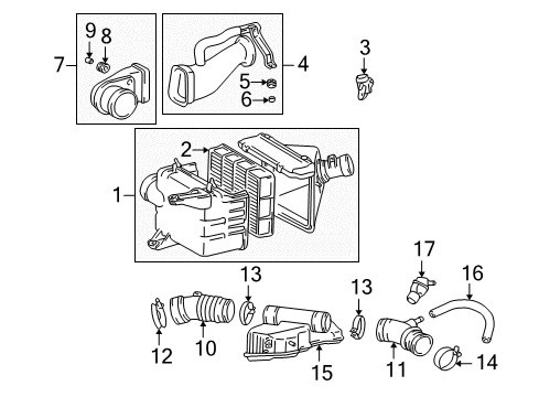 2001 Toyota 4Runner Filters Diagram 1 - Thumbnail