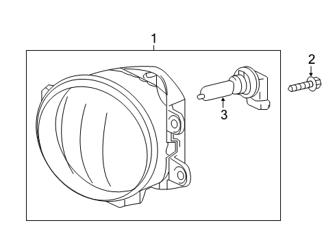 2020 Toyota Tacoma Bulbs Diagram 1 - Thumbnail