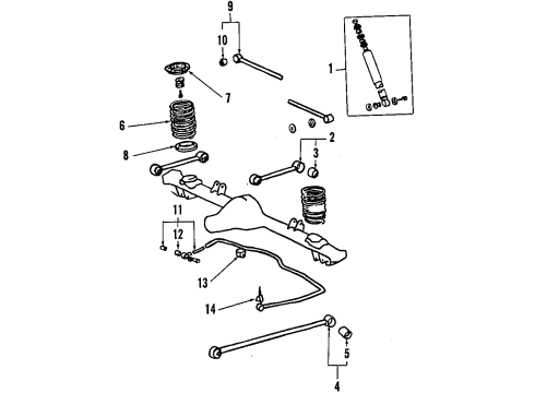 1985 Toyota Corolla Bush, STABILIZER Diagram for 48815-12110