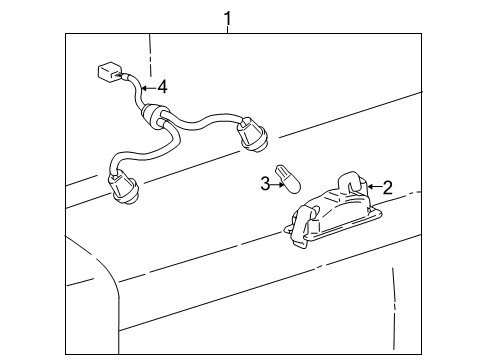 1997 Toyota RAV4 License Lamps Diagram