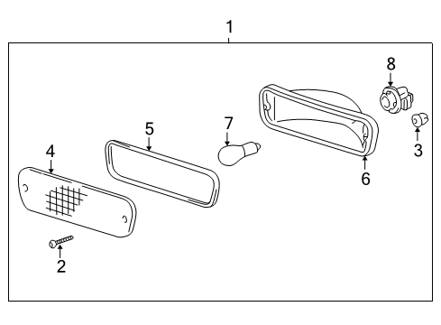 1996 Toyota Tacoma Signal Lamps Diagram 2 - Thumbnail