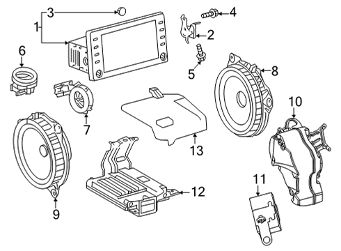 2022 Toyota Corolla Cross RECEIVER ASSY, RADIO Diagram for 86140-0A110