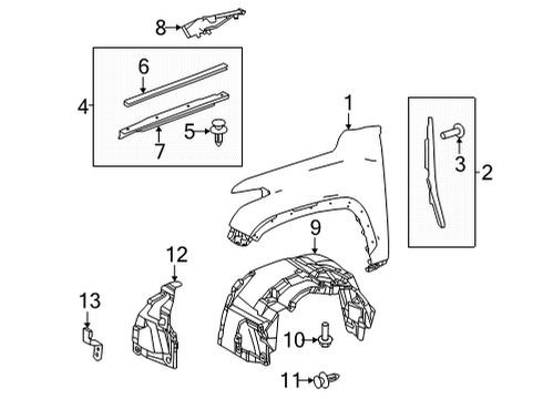 2022 Toyota Tundra BRACKET, CONVERTER C Diagram for F1334-0C030