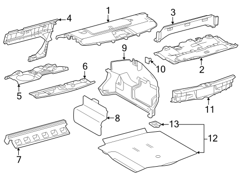 2023 Toyota Crown Interior Trim - Rear Body Diagram