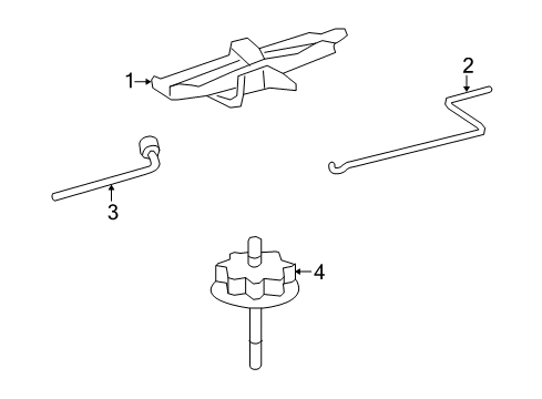 2012 Toyota Corolla Jack & Components Diagram