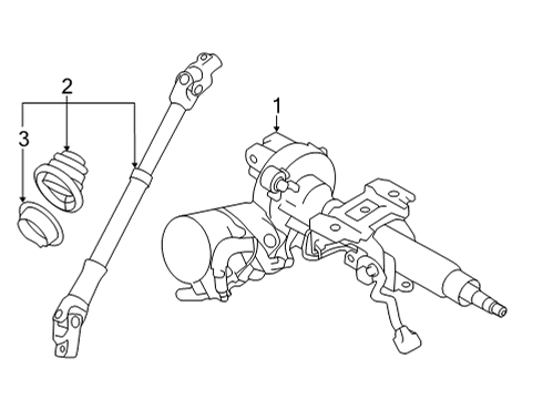 2023 Toyota GR86 Steering Column & Wheel, Steering Gear & Linkage Diagram