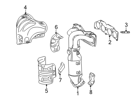 2017 Toyota RAV4 Exhaust Manifold Diagram