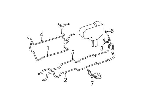 1998 Toyota Sienna Pipe, Cooler Refrigerant Suction, A Diagram for 88717-08180