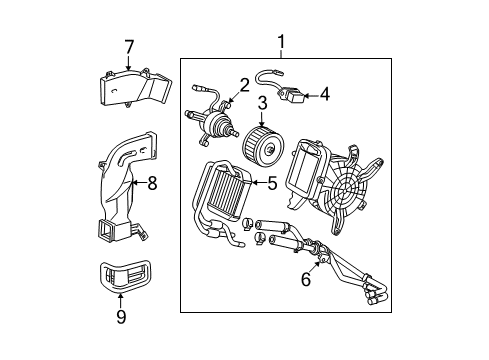 2006 Toyota Highlander Auxiliary Heater & A/C Diagram