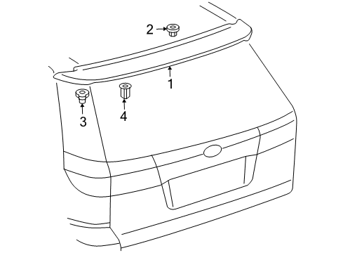 2008 Toyota Sienna Rear Spoiler Diagram