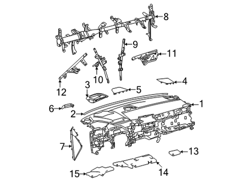 2021 Toyota Sienna Panel Sub-Assembly, Inst Diagram for 55301-08070-C0