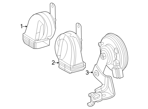 2024 Toyota Grand Highlander Horn Diagram