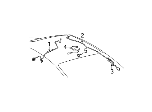 2011 Toyota Camry Antenna Assembly, SATELL Diagram for 86960-06020-B0