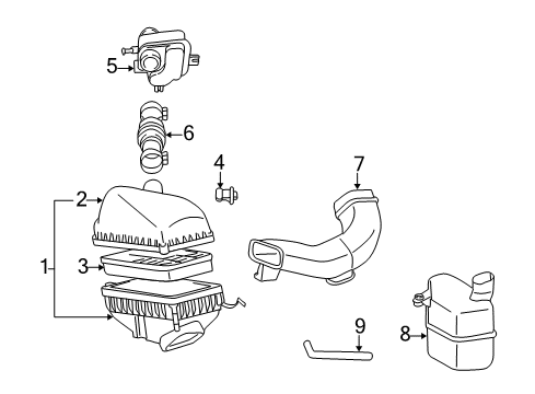 1998 Toyota Camry Air Intake Diagram