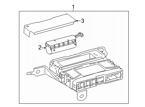 2020 Toyota Camry Communication System Components Diagram