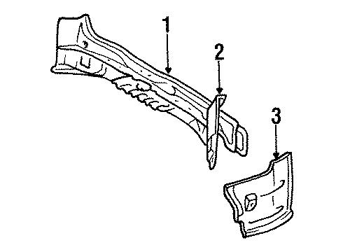 1991 Toyota Previa Rear Body Diagram