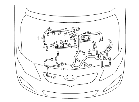 2015 Toyota Corolla Engine Harness Diagram for 82121-0Z421