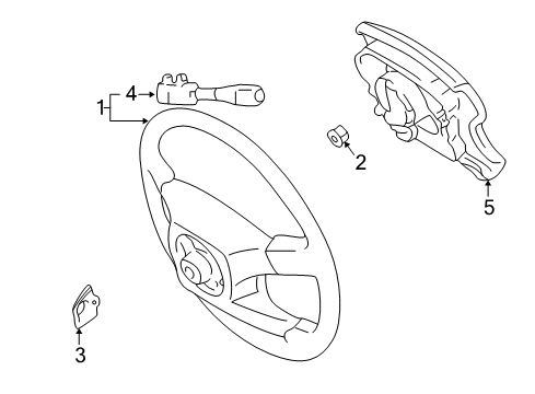 2001 Toyota Prius Switch Assy, Cruise Control Main Diagram for 84630-47010