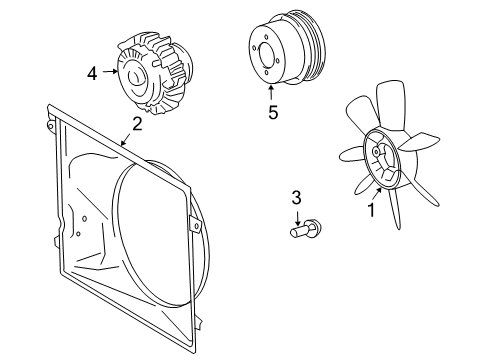 2022 Toyota 4Runner Cooling System, Radiator, Water Pump, Cooling Fan Diagram