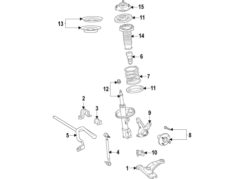 2022 Toyota Venza Bar, STABILIZER Diagram for 48811-42080