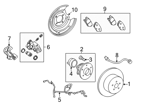 2010 Toyota Corolla Anti-Lock Brakes Diagram