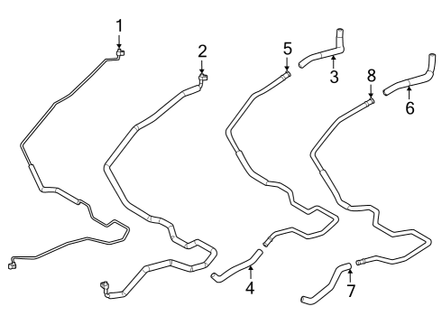 2023 Toyota Sequoia HOSE, WATER Diagram for 87245-0C630