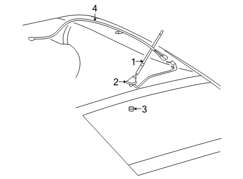 2008 Toyota Prius Antenna & Radio Diagram