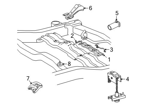 2008 Toyota Land Cruiser Spare Tire Carrier Diagram