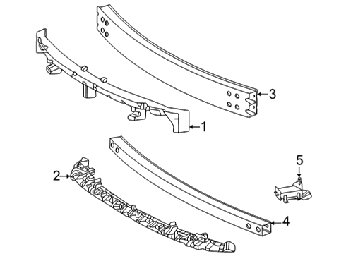 2022 Toyota Sienna Bumper Sub-Assembly, Fr Diagram for 52103-08010